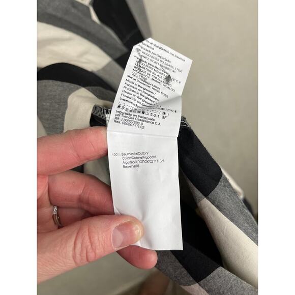 Boss by Hugo boss slim fit Buffalo check short sleeve button down shirt large - Picture 5 of 8